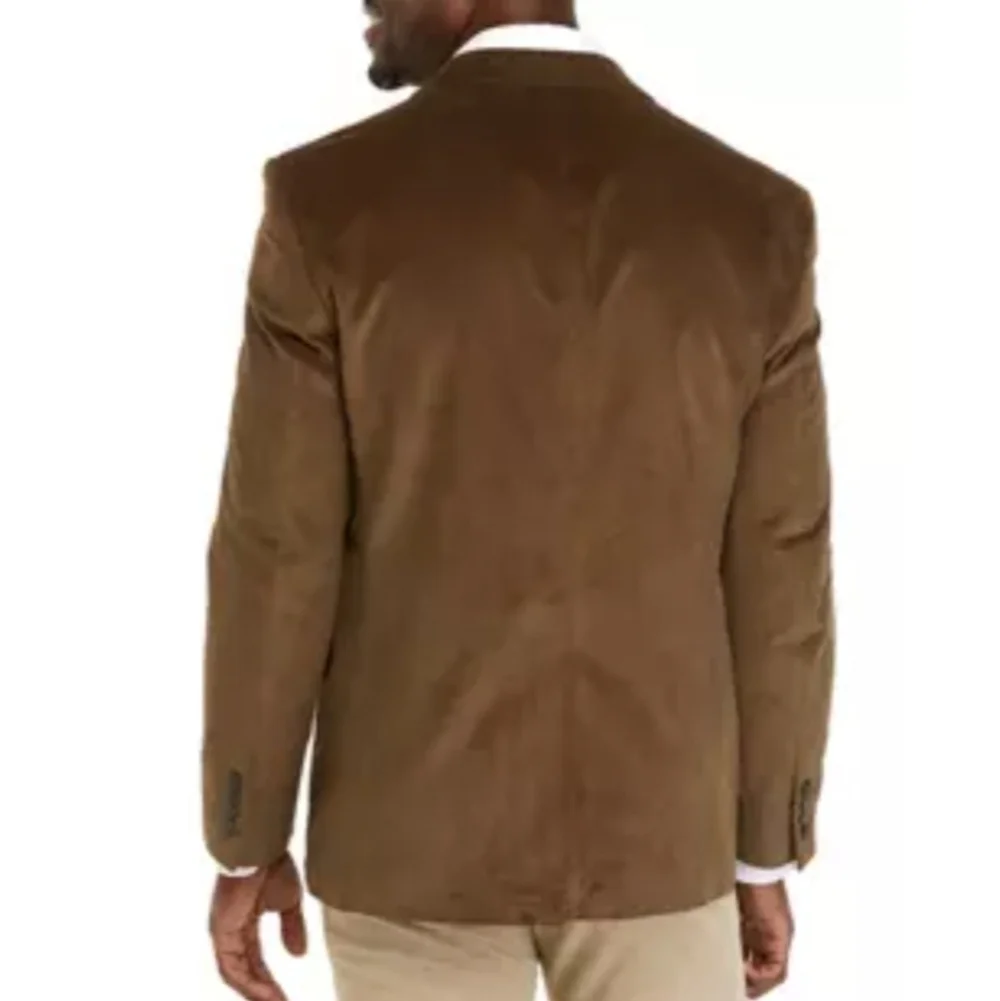 NWT Saddlebred brown‎ corduroy sportscoat Size 44L